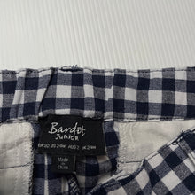 Load image into Gallery viewer, Boys Bardot Junior, blue &amp; white check shorts, elasticated, EUC, size 2,  