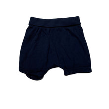 Load image into Gallery viewer, unisex Target, navy cotton shorts, elasticated, EUC, size 000,  