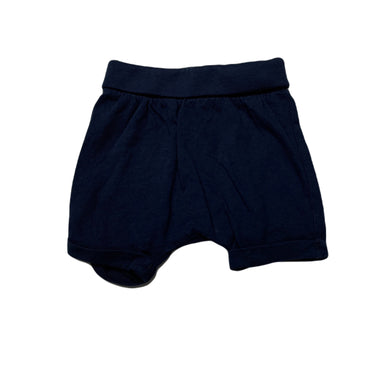 unisex Target, navy cotton shorts, elasticated, EUC, size 000,  