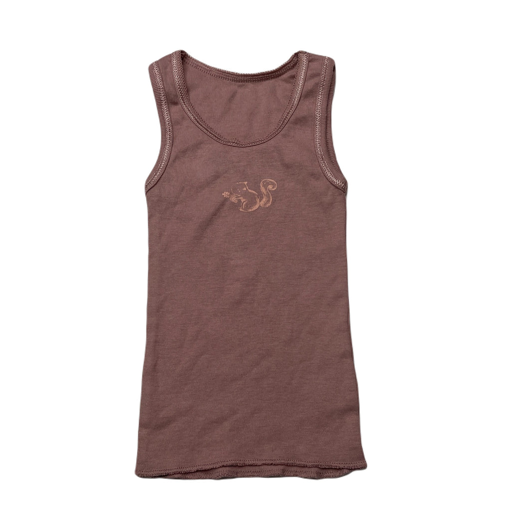 Girls Anko, pink cotton singlet top, GUC, size 000,  