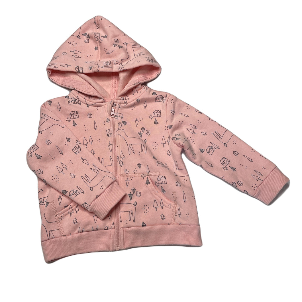 Girls Target, fleece lined zip hoodie sweater, EUC, size 0,  