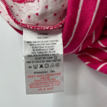 Load image into Gallery viewer, Girls Baby Patch, pink &amp; white stripe cotton leggings / bottoms, EUC, size 00,  