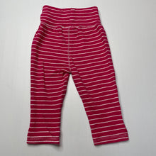 Load image into Gallery viewer, Girls Baby Patch, pink &amp; white stripe cotton leggings / bottoms, EUC, size 00,  