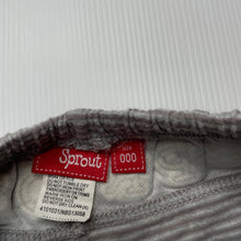 Load image into Gallery viewer, Boys Sprout, grey cotton pants / bottoms, elasticated, FUC, size 000,  