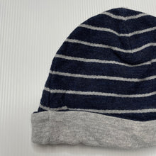 Load image into Gallery viewer, Boys striped, cotton hat / beanie, EUC, size 0,  