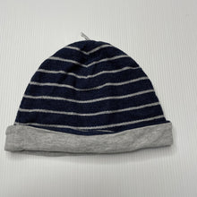 Load image into Gallery viewer, Boys striped, cotton hat / beanie, EUC, size 0,  