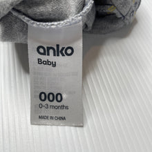 Load image into Gallery viewer, unisex Anko, grey marle hat / beanie, tigers, EUC, size 000,  