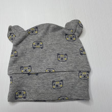 Load image into Gallery viewer, unisex Anko, grey marle hat / beanie, tigers, EUC, size 000,  