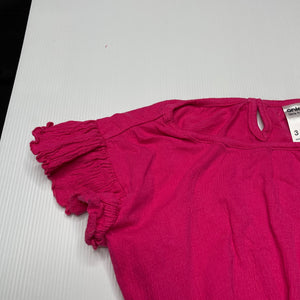 Girls Anko, pink short sleeve top, GUC, size 3,  