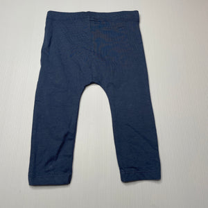 Girls Anko, blue stretchy leggings / bottoms, elasticated, EUC, size 0,  