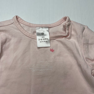 Girls Target, organic cotton blend long sleeve top, FUC, size 00,  