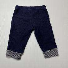 Load image into Gallery viewer, unisex Carters, blue waffle leggings / bottoms, elasticated, GUC, size 3 months,  