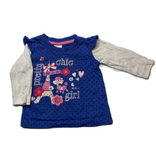 Load image into Gallery viewer, Girls Tiny Little Wonders, cotton long sleeve top, FUC, size 00,  