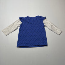 Load image into Gallery viewer, Girls Tiny Little Wonders, cotton long sleeve top, FUC, size 00,  