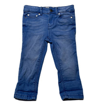 Load image into Gallery viewer, Girls Target, blue stretch denim jeans, adjustable, Inside leg: 27.5cm, GUC, size 1,  