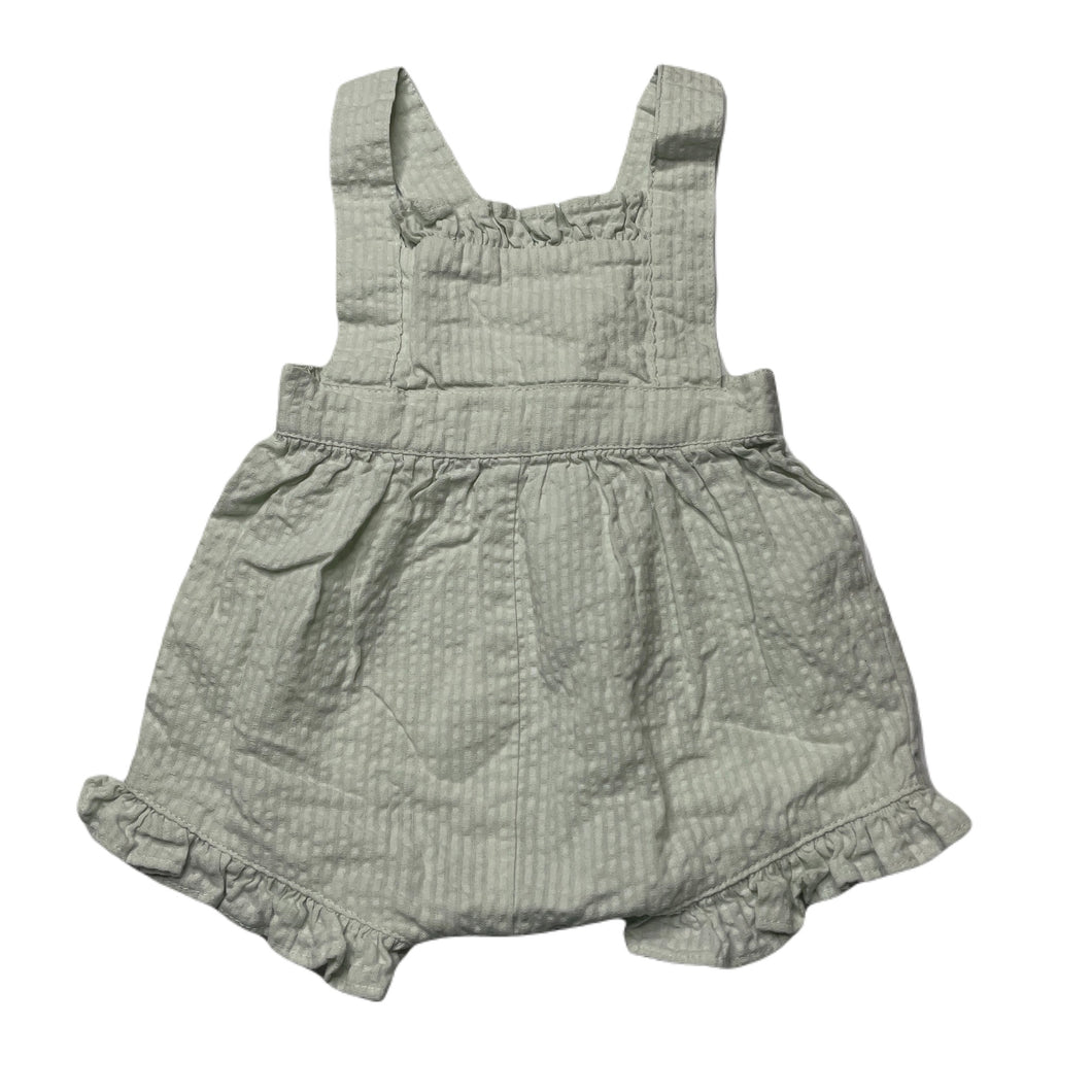 Girls Anko, mint lightweight cotton summer romper, EUC, size 000,  