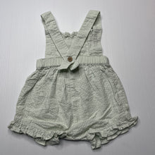 Load image into Gallery viewer, Girls Anko, mint lightweight cotton summer romper, EUC, size 000,  
