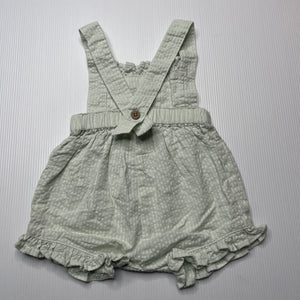 Girls Anko, mint lightweight cotton summer romper, EUC, size 000,  
