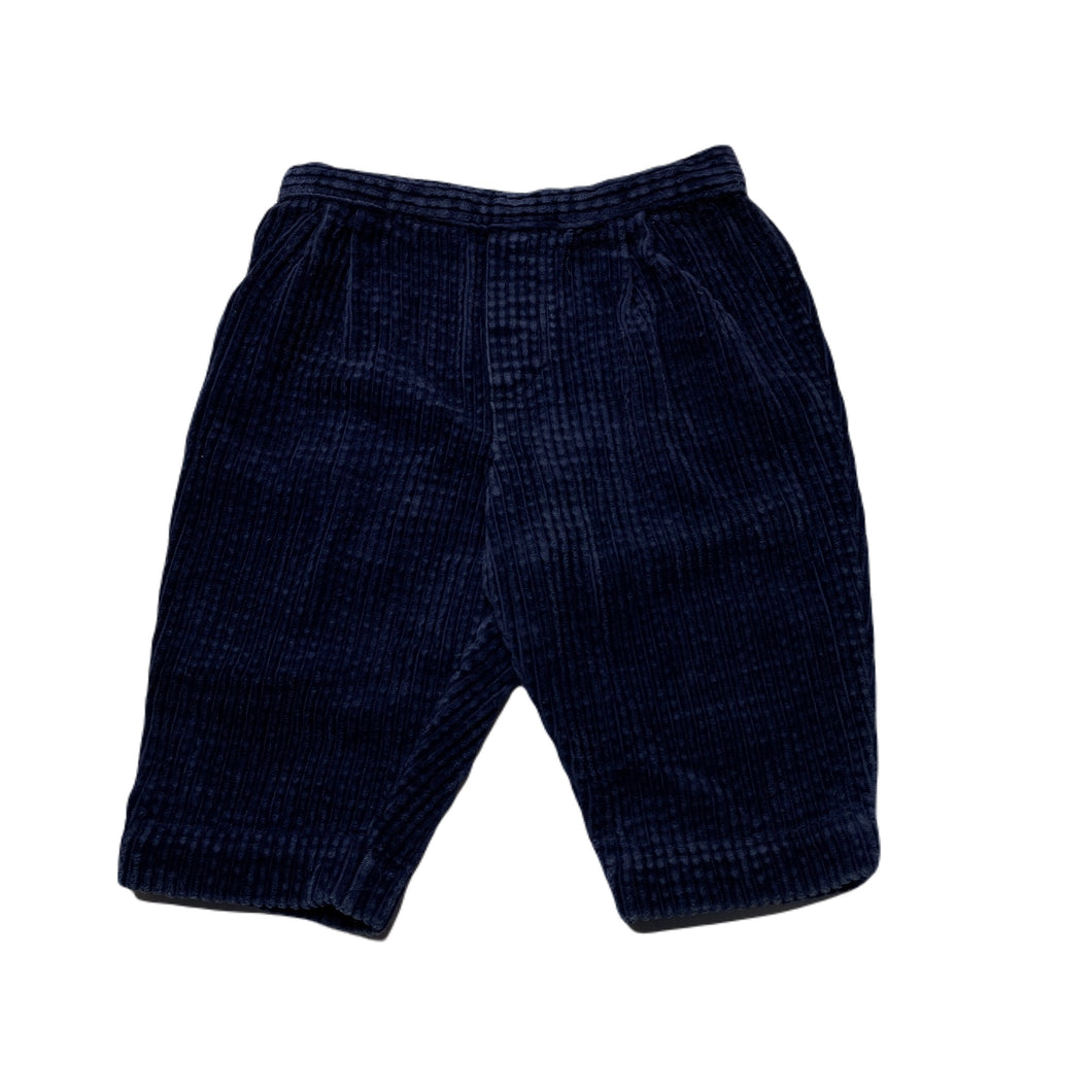 Boys blue, corduroy cotton pants / bottoms, elasticated, GUC, size 00,  