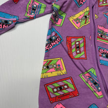 Load image into Gallery viewer, Girls Bonds, zip wondersuit / zippy / romper, casette tapes, GUC, size 000,  