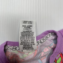 Load image into Gallery viewer, Girls Bonds, zip wondersuit / zippy / romper, casette tapes, GUC, size 000,  