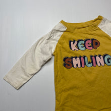 Load image into Gallery viewer, Girls Mango, cotton long sleeve t-shirt / top, GUC, size 1,  