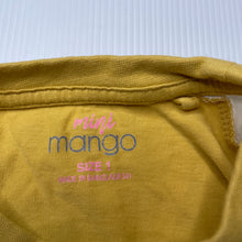 Load image into Gallery viewer, Girls Mango, cotton long sleeve t-shirt / top, GUC, size 1,  
