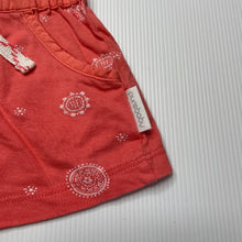Load image into Gallery viewer, Girls purebaby, organic cotton shorts, elasticated, GUC, size 0,  