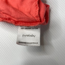 Load image into Gallery viewer, Girls purebaby, organic cotton shorts, elasticated, GUC, size 0,  