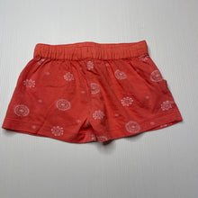 Load image into Gallery viewer, Girls purebaby, organic cotton shorts, elasticated, GUC, size 0,  