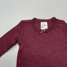 Load image into Gallery viewer, Girls Anko, soft feel long sleeve t-shirt / top, EUC, size 0000,  