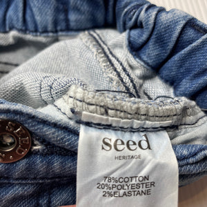 unisex Seed, stretch knit denim jeans, elasticated, FUC, size 0,  