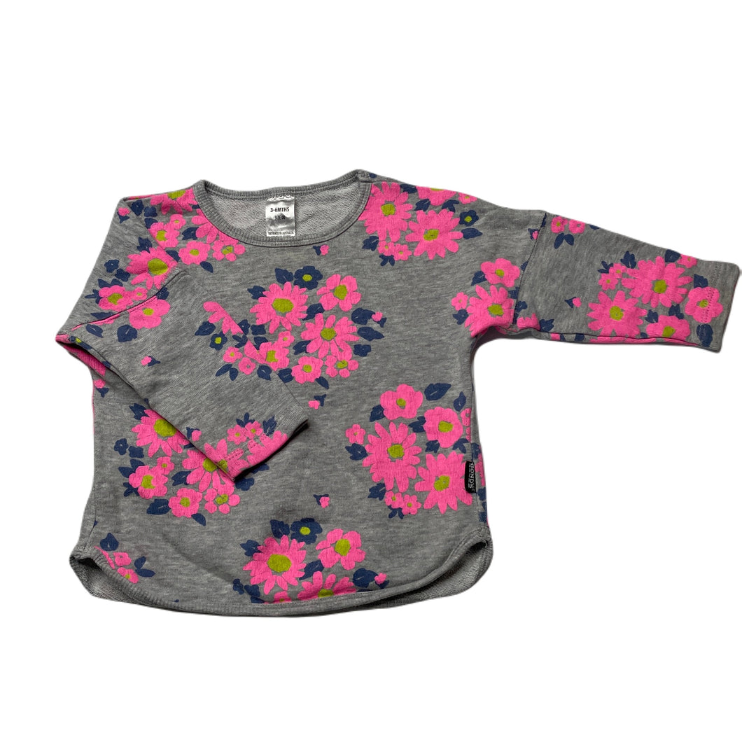 Girls Bonds, floral long sleeve top / lightweight sweater, GUC, size 00,  