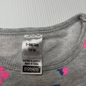 Girls Bonds, floral long sleeve top / lightweight sweater, GUC, size 00,  