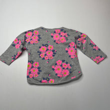 Load image into Gallery viewer, Girls Bonds, floral long sleeve top / lightweight sweater, GUC, size 00,  