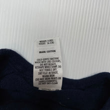 Load image into Gallery viewer, Girls Bonds, navy &amp; white knitted cotton cardigan, EUC, size 0000,  