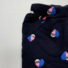Load image into Gallery viewer, Girls Cotton On, navy shorts, elasticated, hearts, GUC, size 2,  