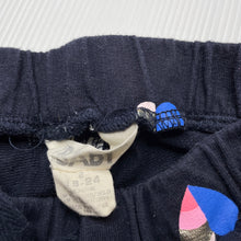 Load image into Gallery viewer, Girls Cotton On, navy shorts, elasticated, hearts, GUC, size 2,  