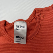 Load image into Gallery viewer, Girls Anko, ribbed cotton t-shirt / top, EUC, size 0000,  