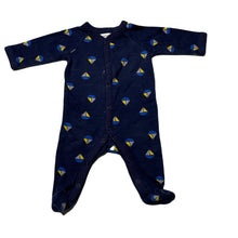 Load image into Gallery viewer, Boys Target, navy cotton coverall / romper, FUC, size 0000,  