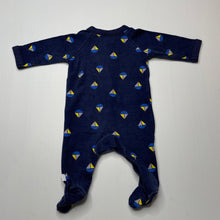 Load image into Gallery viewer, Boys Target, navy cotton coverall / romper, FUC, size 0000,  
