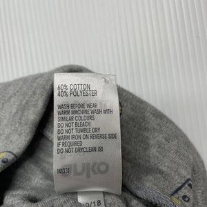 unisex Anko, grey hat / beanie, tigers, EUC, size 00000,  