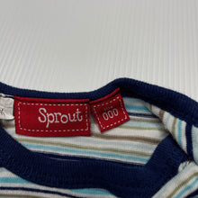 Load image into Gallery viewer, Boys Sprout, striped cotton romper, FUC, size 000,  