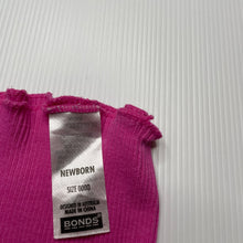 Load image into Gallery viewer, Girls Bonds, pink ribbed cotton singlet top, EUC, size 0000,  