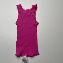 Load image into Gallery viewer, Girls Bonds, pink ribbed cotton singlet top, EUC, size 0000,  