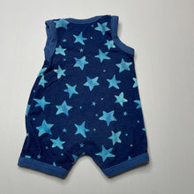 Load image into Gallery viewer, unisex Dymples, blue cotton romper, GUC, size 0000,  