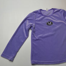 Load image into Gallery viewer, Girls Target, vintage purple velour long sleeve top, GUC, size 8,  