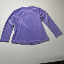 Load image into Gallery viewer, Girls Target, vintage purple velour long sleeve top, GUC, size 8,  