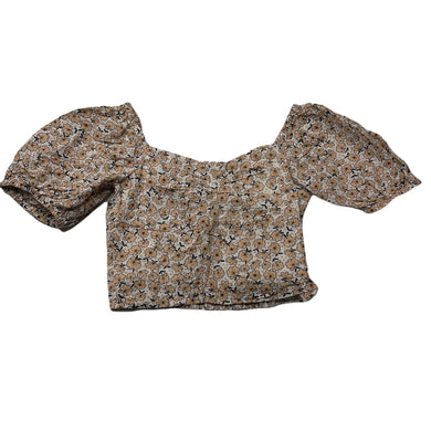 Girls Seed, floral cotton summer top, GUC, size 8,  