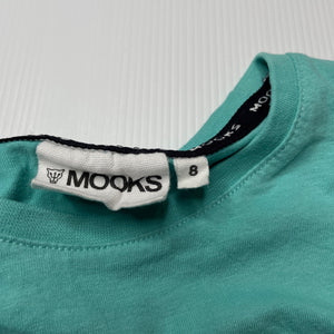 Girls Mooks, cotton t-shirt / top, GUC, size 8,  